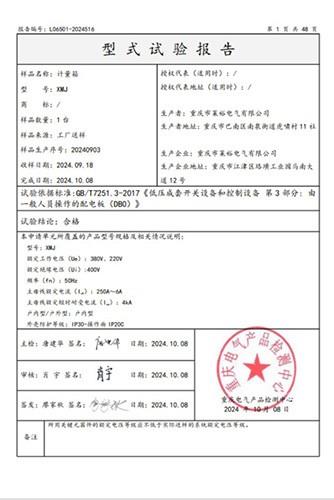 XMJ试验报告